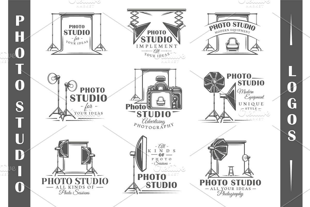 9 Photo Studio Logos Templates Vol.2 in Logo Templates - product preview 8