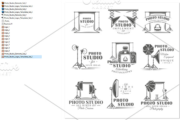 9 Photo Studio Logos Templates Vol.2 in Logo Templates - product preview 2