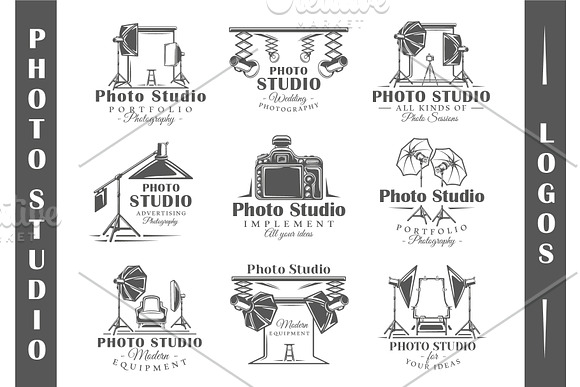18 Photo Studio Logos Templates in Logo Templates - product preview 1