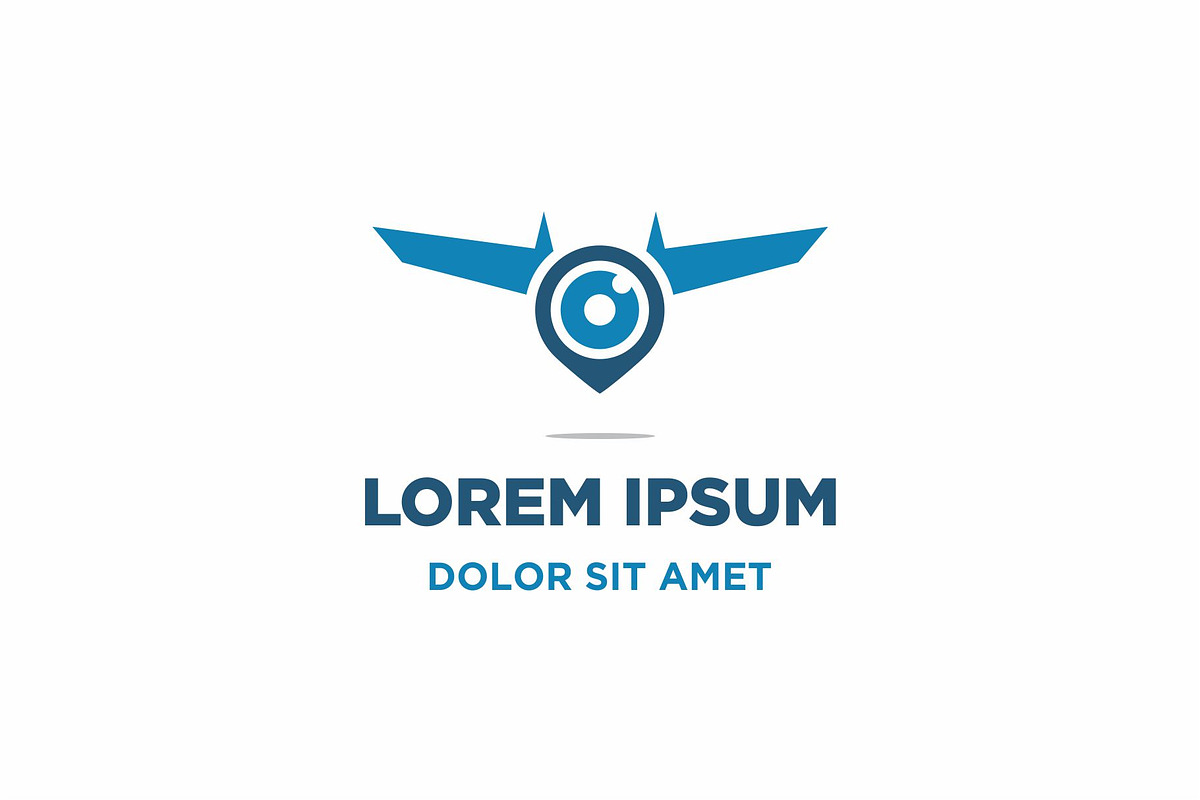 Drone, Camera & Pin Logo Icon Vector in Logo Templates - product preview 8