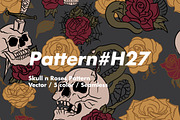 Skull & Roses H27