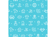 Donation Pattern Background. Vector