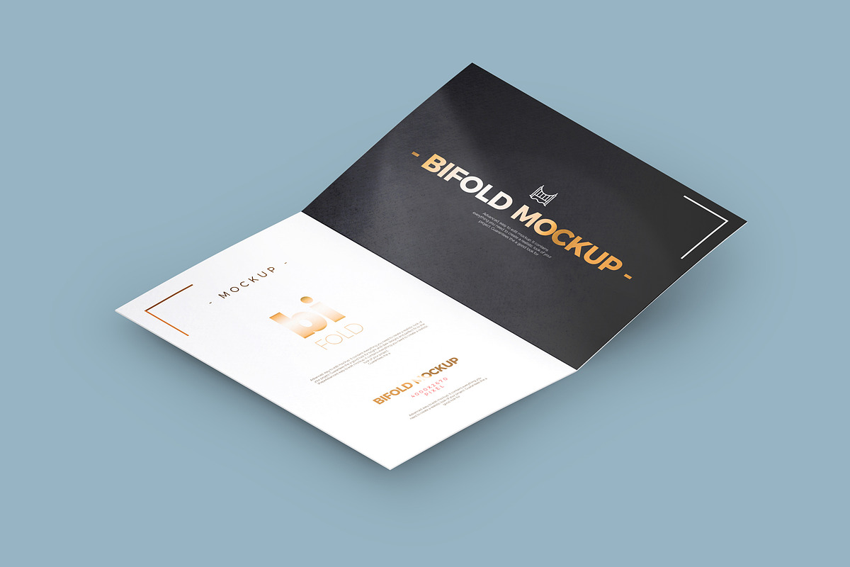 Bi-Fold A5 Brochure / Mock-up 1 in Print Mockups - product preview 8
