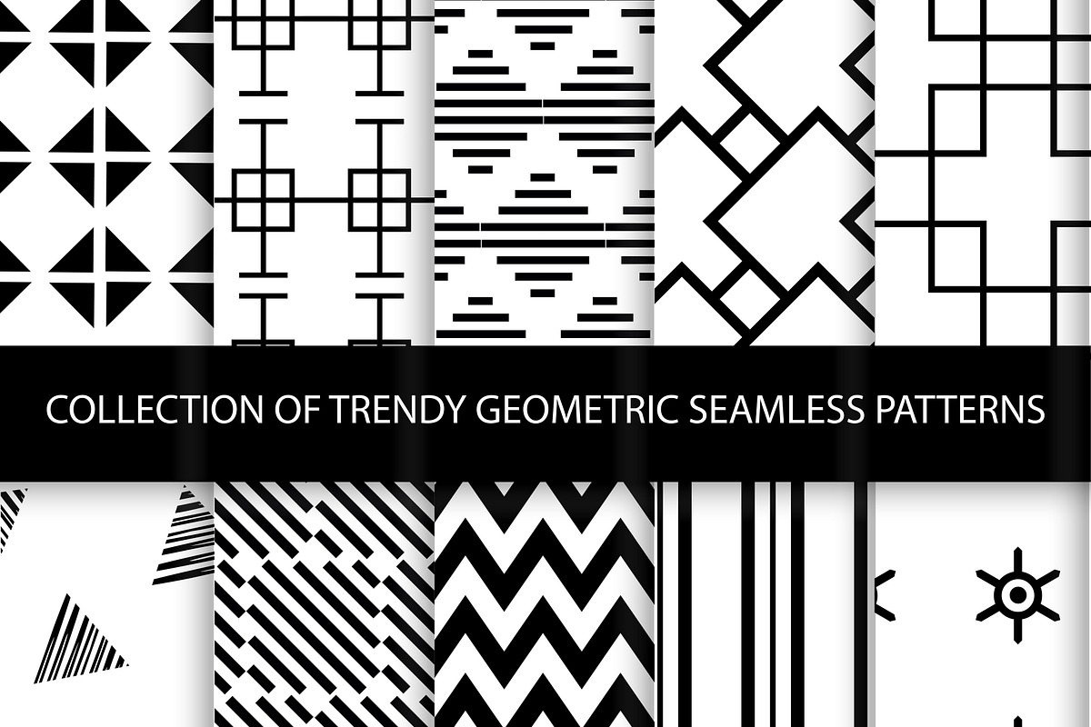 Geometric seamless patterns in Patterns - product preview 8