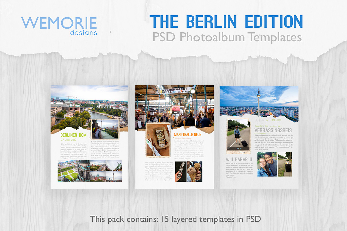A5Photoalbum template scrapbookstyle in Magazine Templates - product preview 8