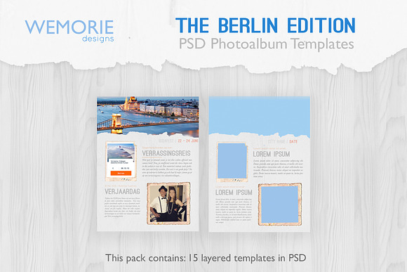 A5Photoalbum template scrapbookstyle in Magazine Templates - product preview 1