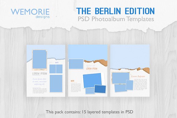 A5Photoalbum template scrapbookstyle in Magazine Templates - product preview 2