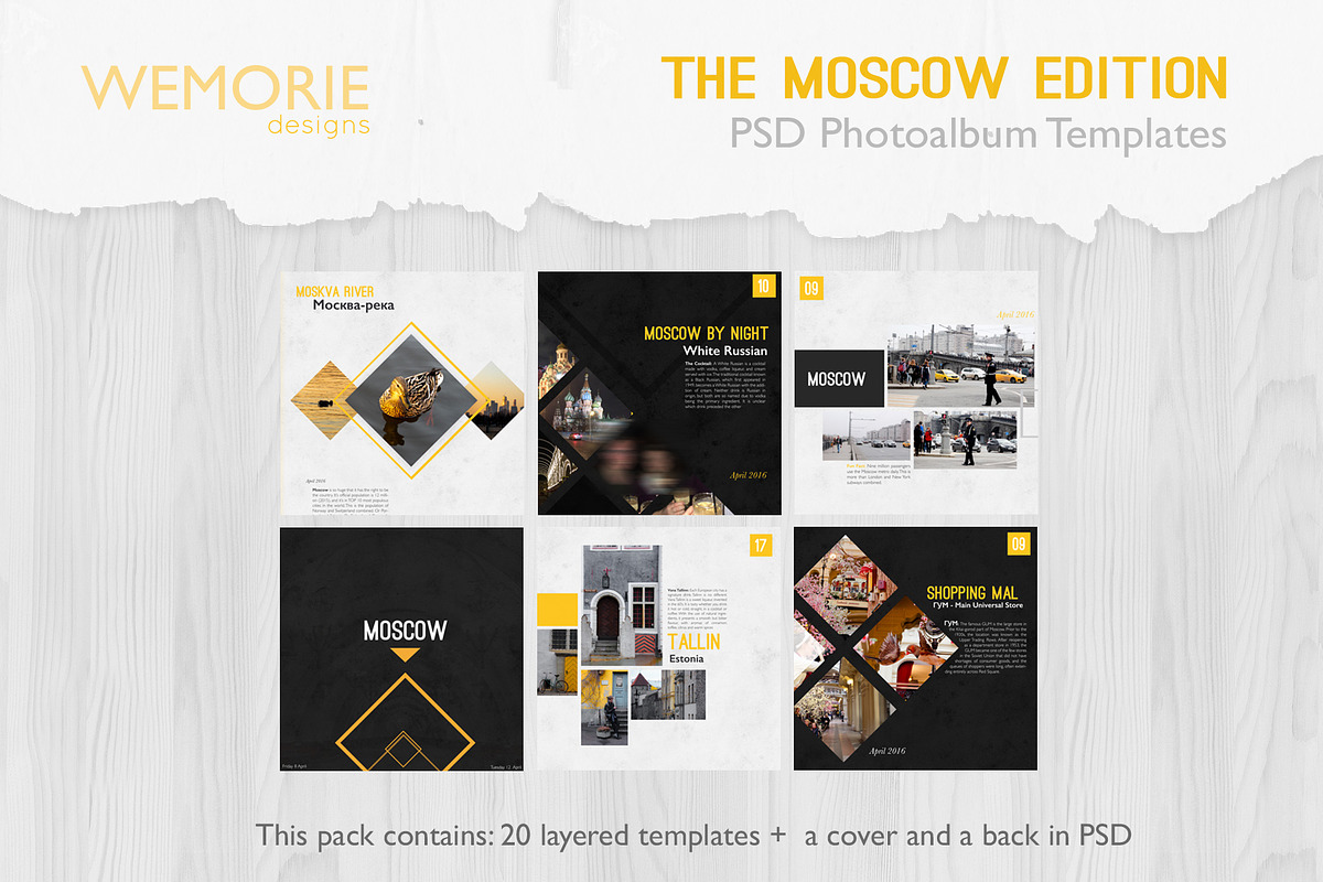 Square Photoalbum Template Travel in Magazine Templates - product preview 8