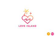 Love Island Logo Template