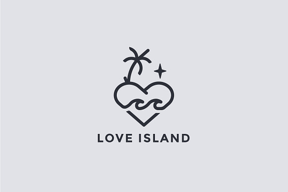 Love Island Logo Template in Logo Templates - product preview 1