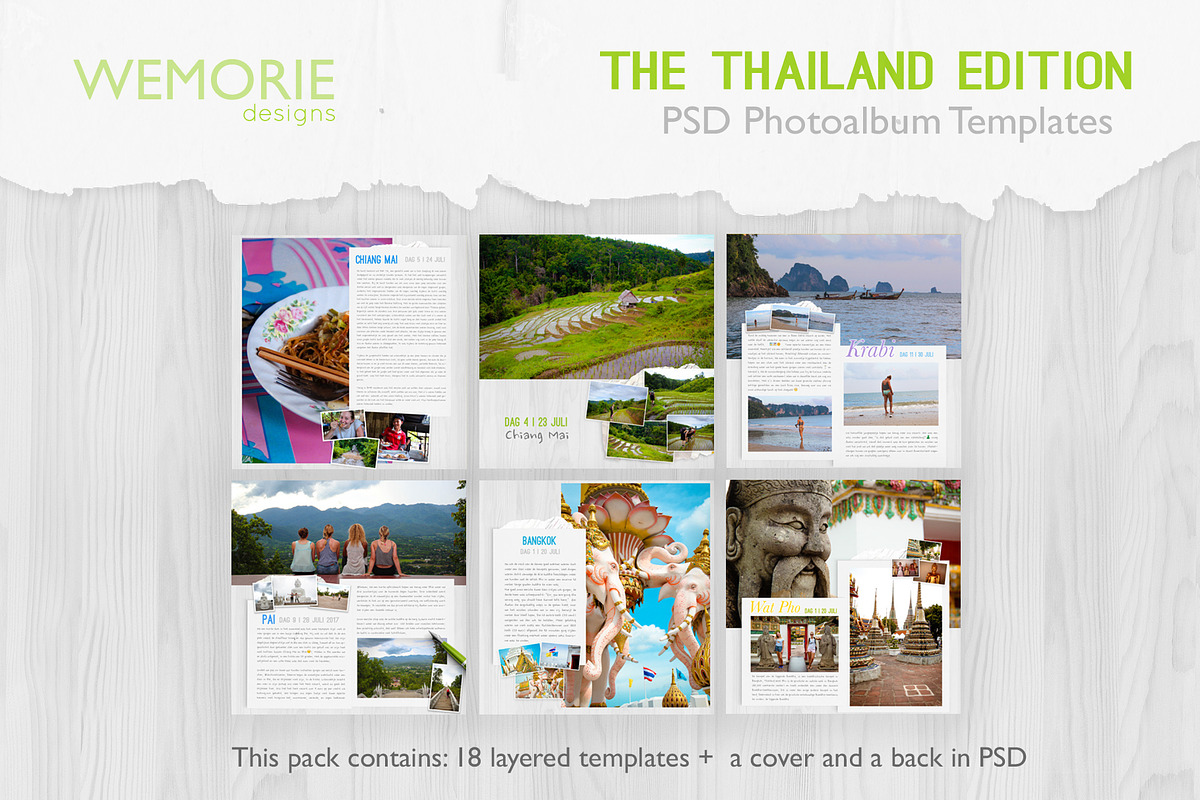Square Photoalbum for Travel  in Magazine Templates - product preview 8
