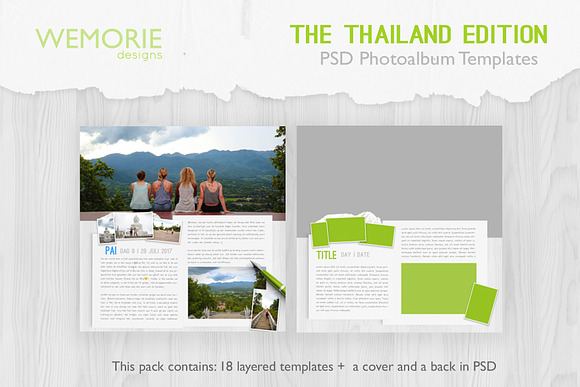 Square Photoalbum for Travel  in Magazine Templates - product preview 2