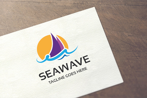 Sea Wave Logo in Logo Templates - product preview 2