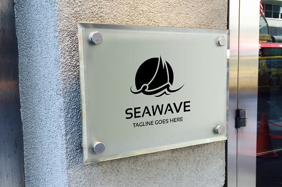 Sea Wave Logo in Logo Templates - product preview 3