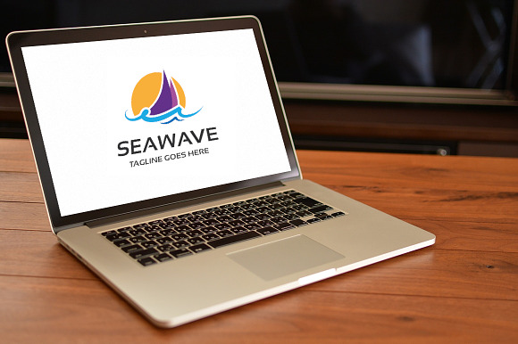 Sea Wave Logo in Logo Templates - product preview 4