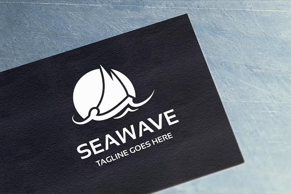 Sea Wave Logo in Logo Templates - product preview 5