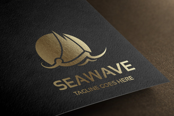 Sea Wave Logo in Logo Templates - product preview 6