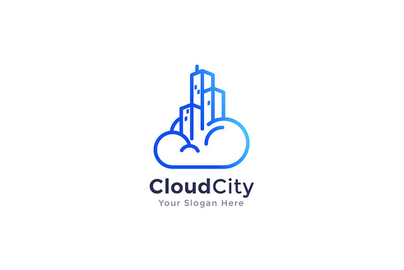 Cloud City Logo Template in Logo Templates - product preview 1