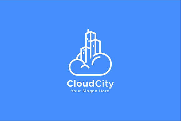 Cloud City Logo Template in Logo Templates - product preview 3