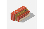 building brick wall layers