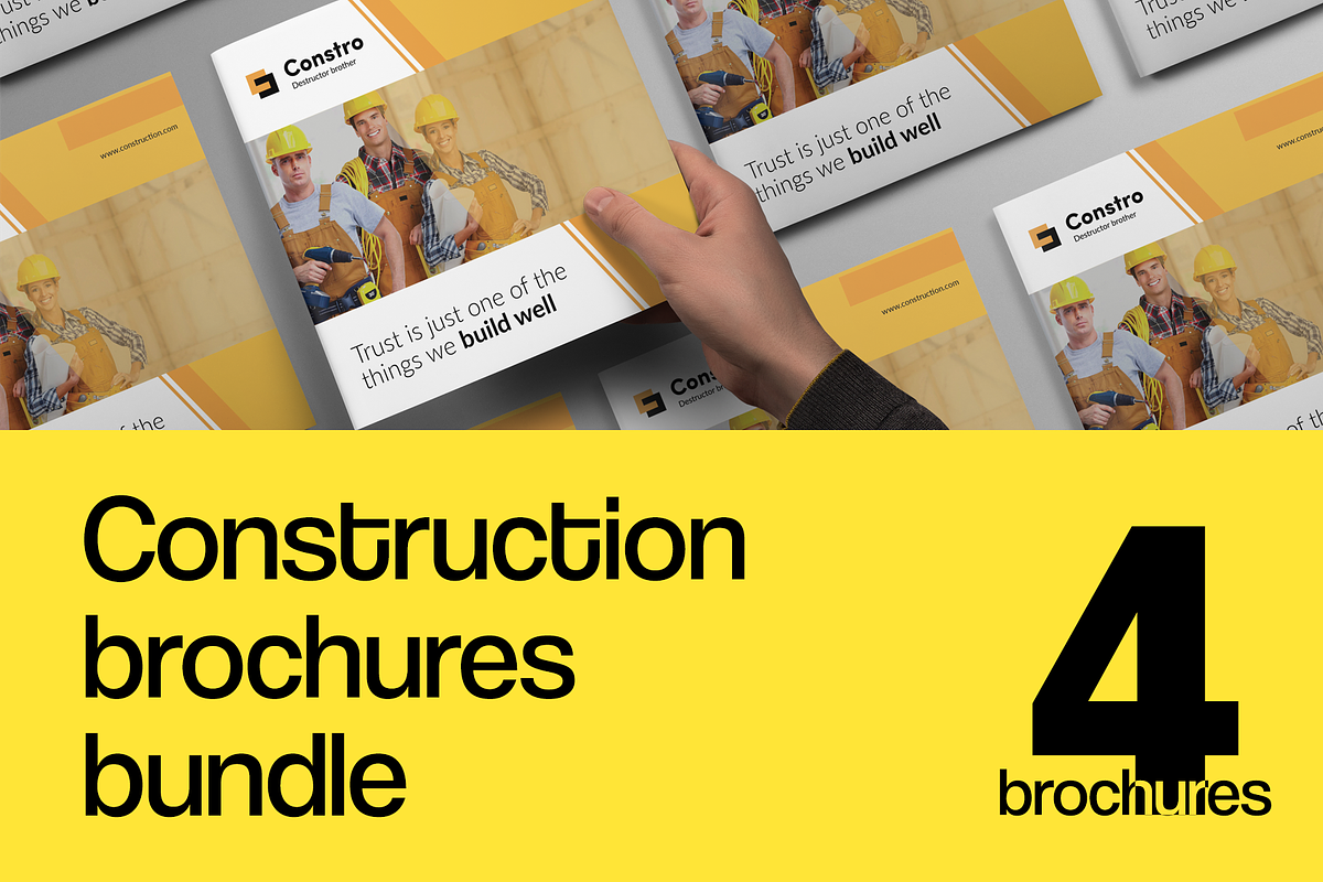 Construction Brochures Bundle in Brochure Templates - product preview 8
