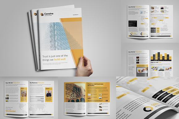 Construction Brochures Bundle in Brochure Templates - product preview 1