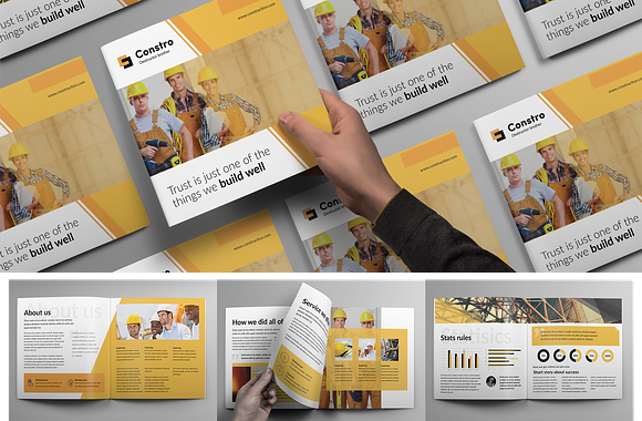 Construction Brochures Bundle in Brochure Templates - product preview 4