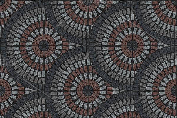 Fan pattern seamless texture