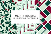 Merry Holiday Christmas Patterns