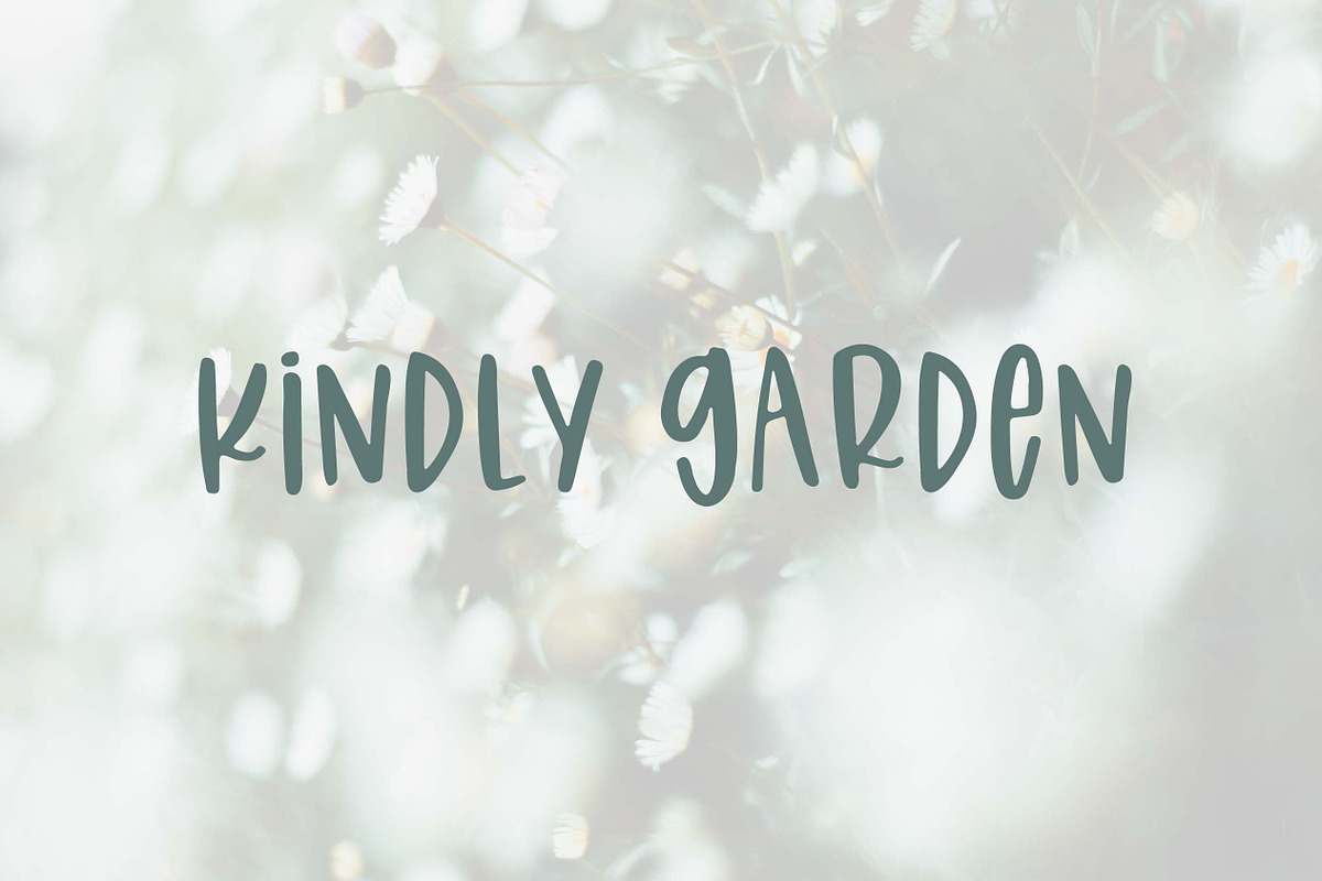 Kindly Garden in Display Fonts - product preview 8