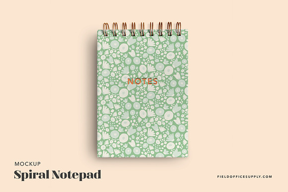 Spiral Notebook Set Mockup in Product Mockups - product preview 1