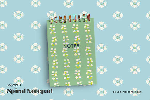Spiral Notebook Set Mockup in Product Mockups - product preview 2