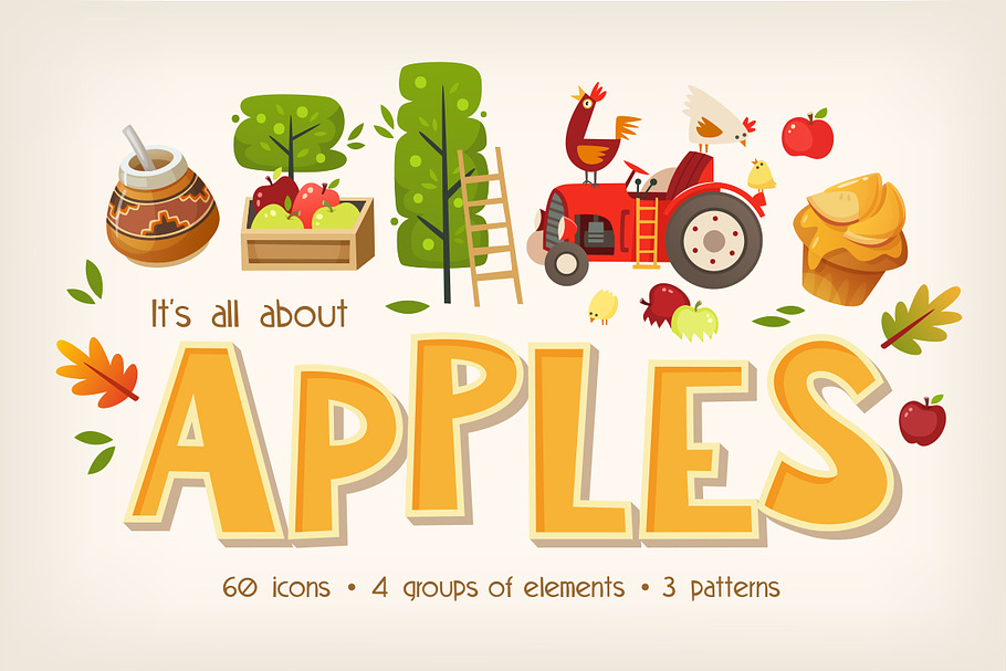 It's all about apples in Illustrations - product preview 8