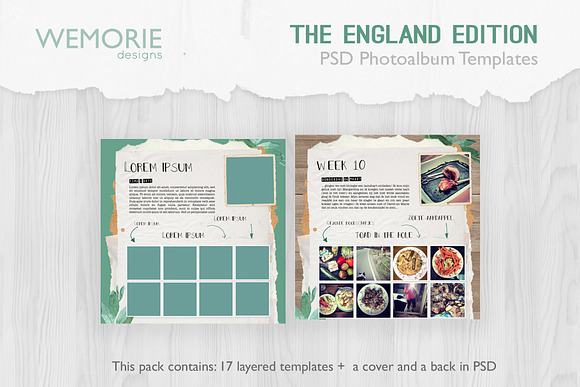 Square Photoalbum Template Scrapbook in Magazine Templates - product preview 1