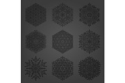 Set of Vector Snowflakes