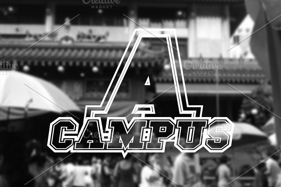 FONT | Campus A in Display Fonts - product preview 8