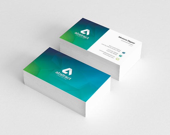 Colourful Business Card in Business Card Templates - product preview 2