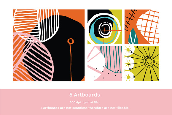 Mod Fifties | Artboards + Patterns in Patterns - product preview 3