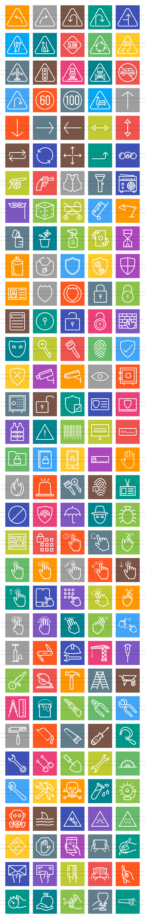 166 Signs & Symbols Line Icons in Graphics - product preview 6