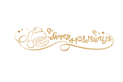Happy Holidays - drawing