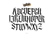 Gothic alphabet. Vector!
