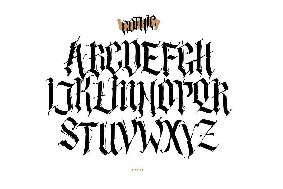 Gothic alphabet. Vector! in Symbol Fonts - product preview 8