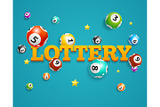 Lotto Bingo Concept Card 