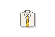 Shirt and tie patch