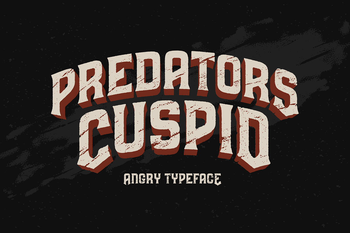 Predators Cuspid font in Display Fonts - product preview 8
