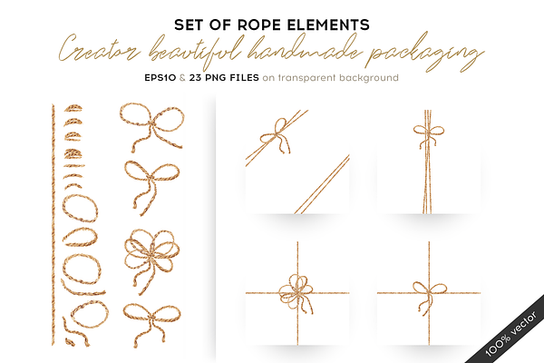 Set of rope elements