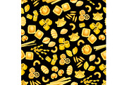 Italian pasta seamless pattern