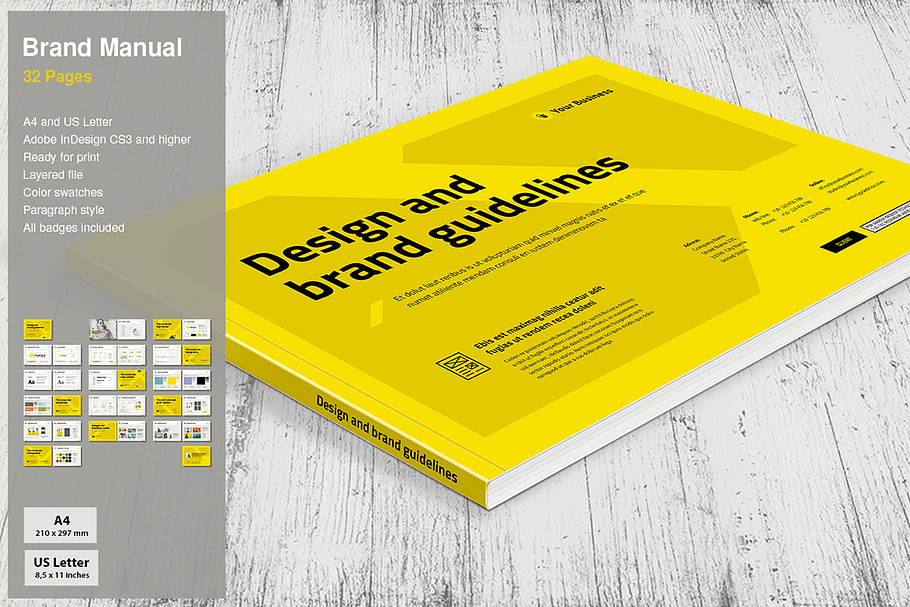 Brand Manual Vol. 4 in Brochure Templates - product preview 8