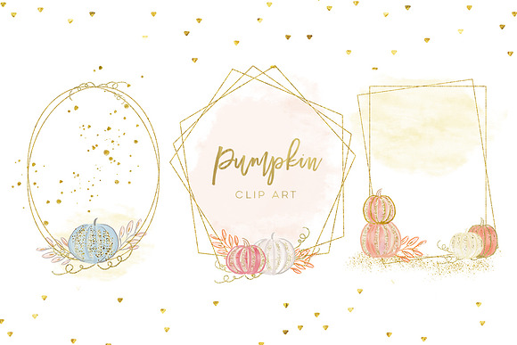 Pumpkin Clip art, fall clip art in Illustrations - product preview 4