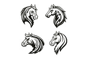 Horse animal tribal tattoo